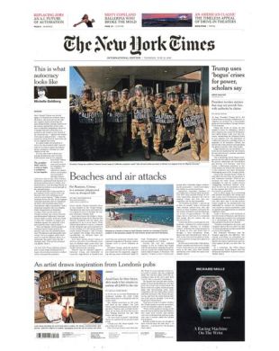 INTERNATIONAL NEW YORK TIMES