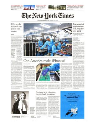 INTERNATIONAL NEW YORK TIMES
