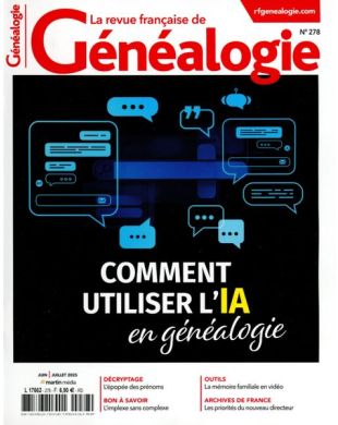 LA REVUE FRANCAISE DE GENEALOGIE