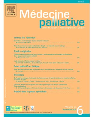 MEDECINE PALLIATIVE