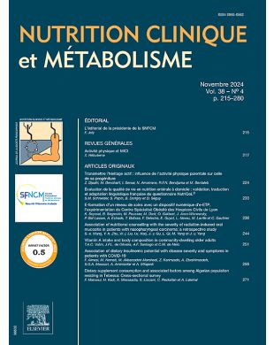 NUTRITION CLINIQUE METABOLISME