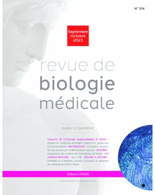 REVUE DE BIOLOGIE MEDICALE