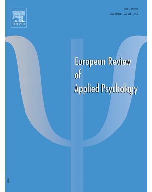 REVUE EUROPEENNE DE PSYCHOLOGIE APPLIQUEE/ EUROPEAN REVIEW OF APPLIED PSYCHOLOGY