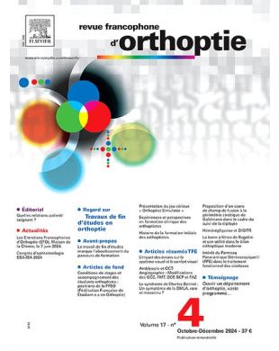 REVUE FRANCOPHONE D ORTHOPTIE