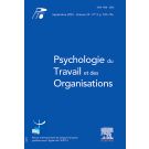 PSYCHOLOGIE DU TRAVAIL ET DES ORGANISATIONS