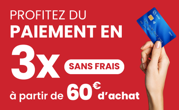 Paiement en trois fois sans frais