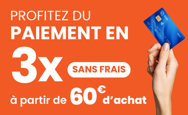 Paiement en trois fois sans frais