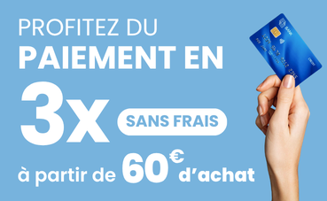 Paiement en trois fois sans frais