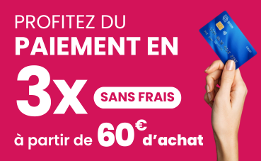 Paiement en trois fois sans frais