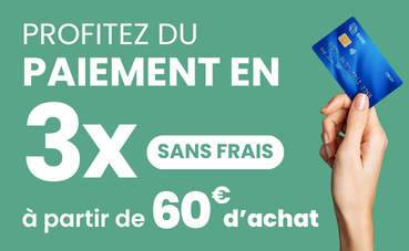 Paiement en trois fois sans frais